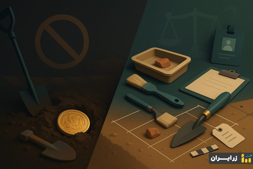 گنج‌یابی یا باستان‌شناسی؟