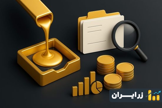 واژه‌نامه تخصصی درباره طلا آب‌شده