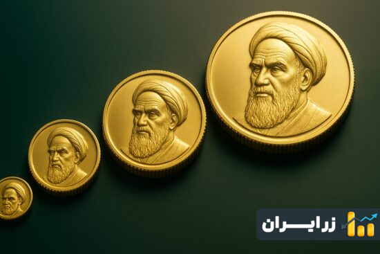 انواع مختلف سکه طلا و مقایسه آن‌ها